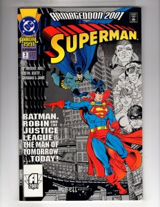 Superman Annual #3 (1991) BATMAN! JUSTICE LEAGUE of AMERICA!   / EBI#1