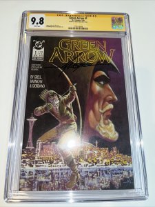 Green Arrow (1988) # 1 ( CGC 9.8 SS) Signed Mike Grell • DC Comics