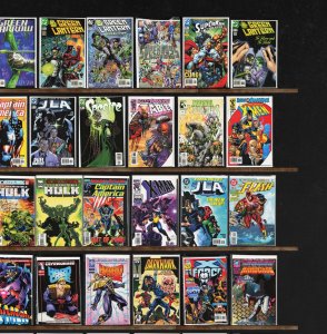 Huge Lot 150+ Comics with X-Man, Green Lantern, Hardcase, The Flash & More!