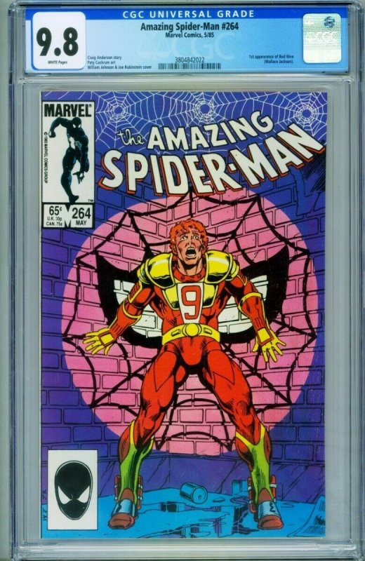 AMAZING SPIDER-MAN #264 CGC 9.8-1985-1st RED NINE-MARVEL-3804842022