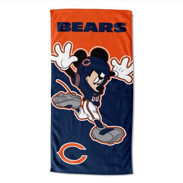 Disney NFL Mickey Bears Splash Hugger Beach Towel