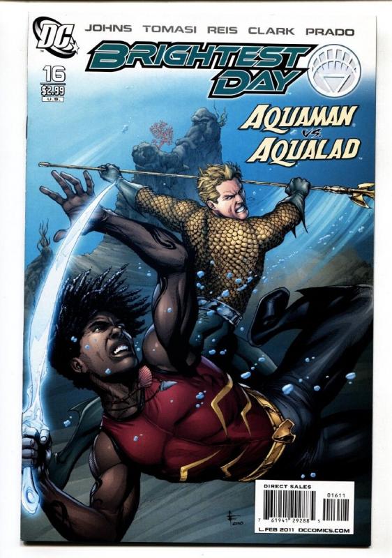 Brightest Day #16 2011 AQUAMAN vs. AQUALAD DC comic book