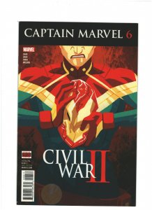 Captain Marvel #6 VF+ 8.5 Marvel Comics 2016 Carol Danvers, Civil War II