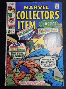 Marvel Collectors' Item Classics #16 Fn+ 6.5 Fantastic Four, Iron Man & Hul...