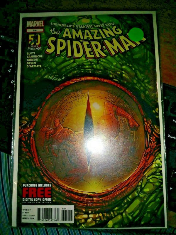 Amazing Spider-Man # 691 2012  marvel  LIZARD +MORBIUS VAMPIRE no turing back 4