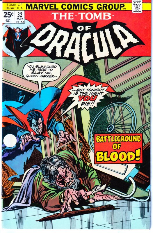 Tomb of Dracula(vol. 1) # 32 Harker vs Dracula !