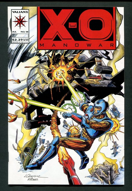 X-O Manowar #18 /  8.0 VFN  /   1993