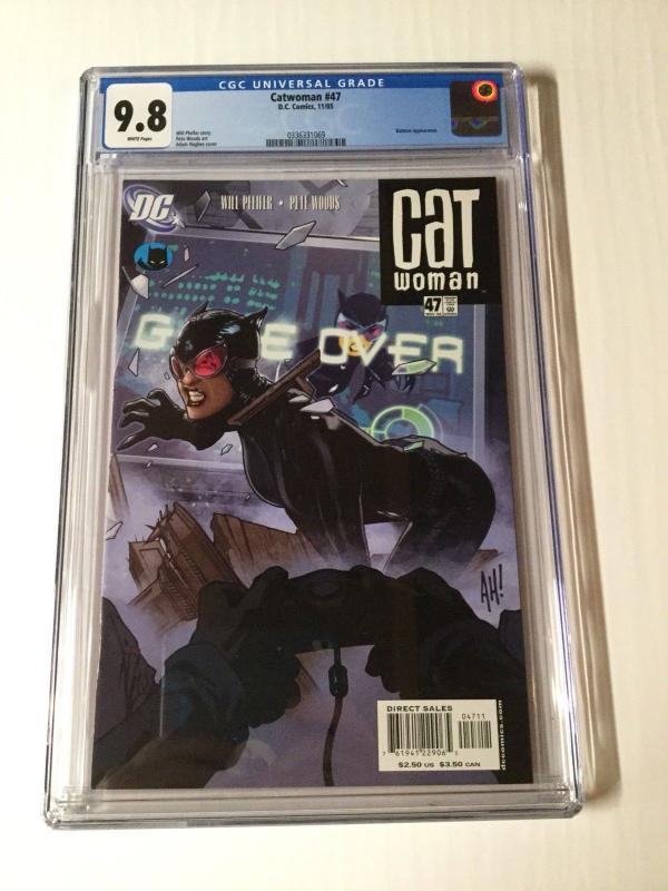 Catwoman 47 Cgc 9.8 White Pages Adam Hughes Cover AH!