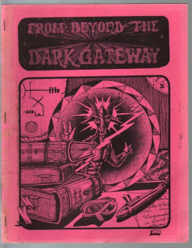 From Beyond The Dark Gateway #4 1977-Silver Scarab-pulp fiction-Bloch-VG