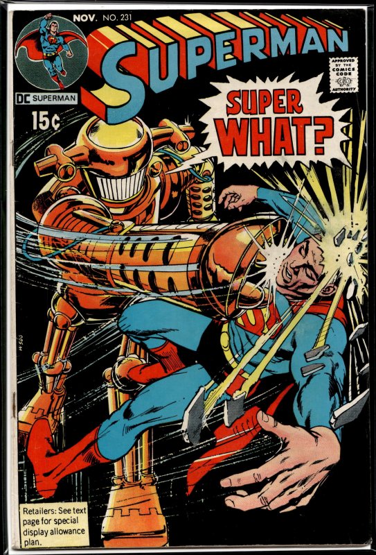 Superman #231 (1970) Superman