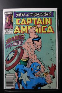 Captain America #365 Newsstand Edition (1989)