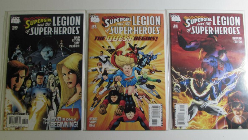 Supergirl and Legion of Super-Heroes #30,31,35 DC 2007 NM Lot of 3 Comic Books