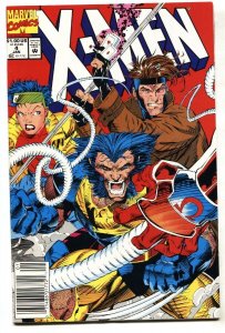 X-Men #4 1991- 1st Omega Red - Marvel -NEWSSTAND- VF/NM