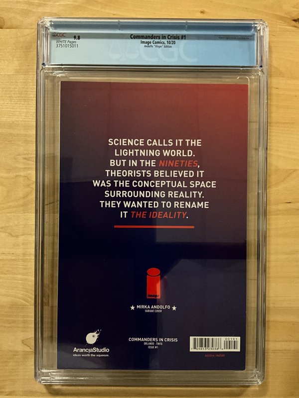 Commanders in Crisis #1 (2020) Andolfo Virgin Edition CGC 9.8