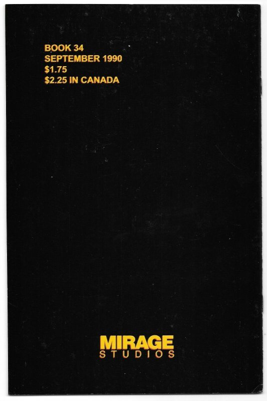 Teenage Mutant Ninja Turtles #34 (09/1990) Mirage Studios Comics TMNT 