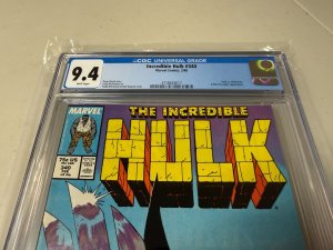 Incredible Hulk # 340 CGC Graded 9.4 Marvel Comic Book McFarlane Wolverine JH30
