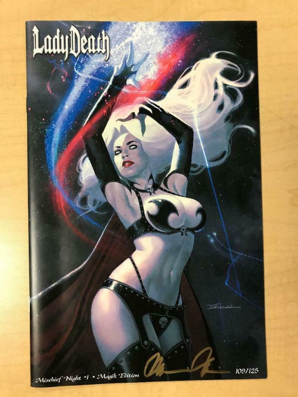 LADY DEATH Mischief Night #1 MAGIK Variant Cover by Jeff Dekal Signed by Pulido