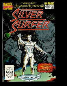 Lot Of 7 Silver Surfer Marvel Comics # 1 2 3 46 '89 '91 137 Science-Fiction JF2