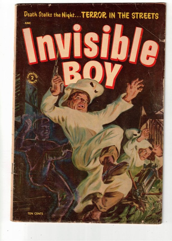 Approved Comics #2 Mid-Grade VG/FN Origin Invisible Boy Wow!  Saunders Cover!