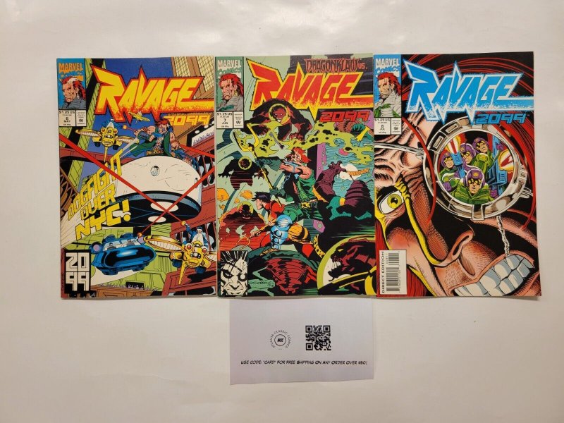 3 Ravage 2099 Marvel Comic Books #6 7 8 4 TJ7