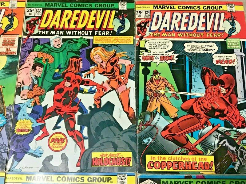 DAREDEVIL#122-169 VG-VF LOT 1975 (6 BOOKS) MARVEL BRONZE AGE COMICS