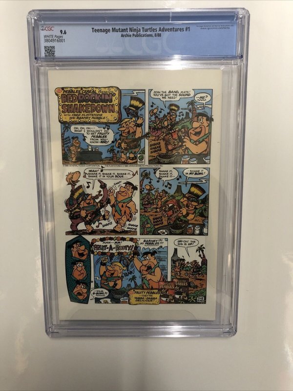 Teenage Mutant Ninja Turtles Adventure # 1 (CGC 9.6) Canadian Price Variant