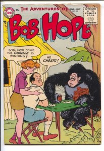 Adventures Of Bob Hope #33-1955-DC-Gorilla beats Bob at poker cover-Owen Fitz...