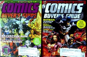 COMICS BUYER'S GUIDE #1608-1641, 12 diff - Marvel DC News Spider-Man JLA FF ++