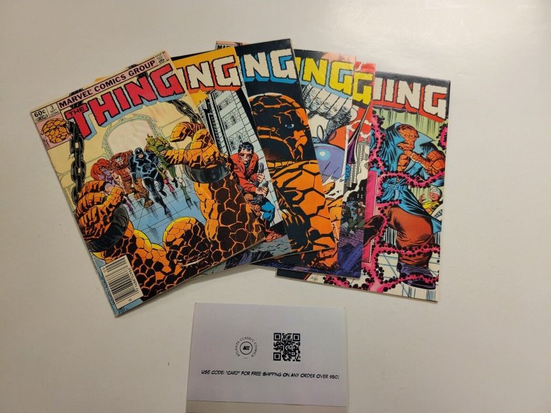 6 Marvel Comic Books The Thing #3 5 6 7 8 9 24 SM3