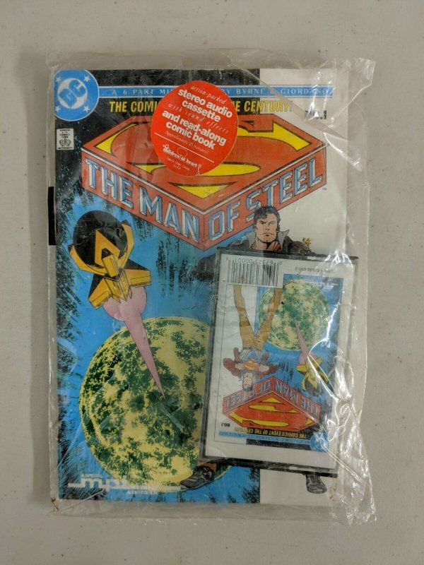 Superman The Man of Steel No 1 The Comic Event of the Century Comic & Cassette