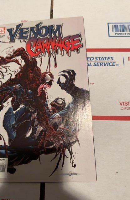 Venom vs. Carnage #1 (2004)1st Milligan and. Crane art