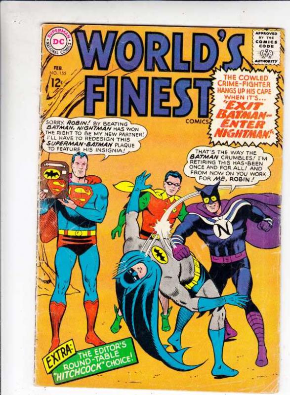 World's Finest #155 (Feb-66) FN Mid-Grade Superman, Batman, Robin