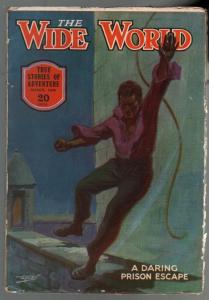 Wide World 3/1926-prison escape cover-pulp stories-jungle thrills-VG