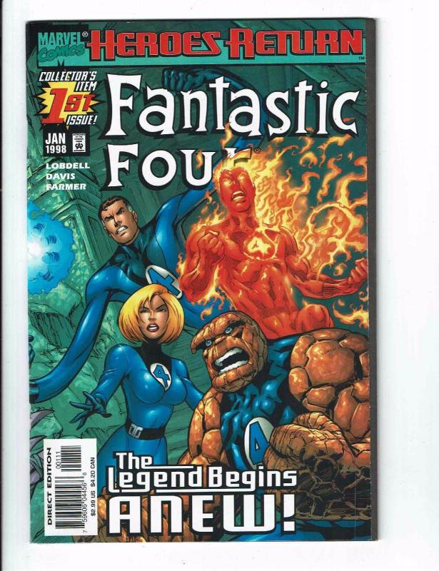 Lot of 4 Fantastic Four Heroes Return Marvel Comic Books #1 2 3 4 BH28