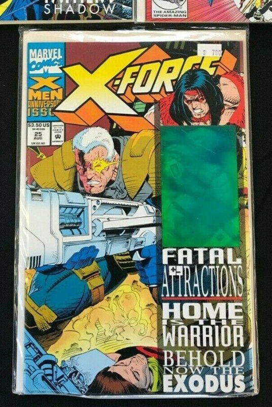 X-FORCE+X-FACTOR 3PC LOT (VF) THREE HOLOS!! 1992-93