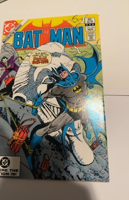 Batman #353 (1982) great joker cover- chained to a wall