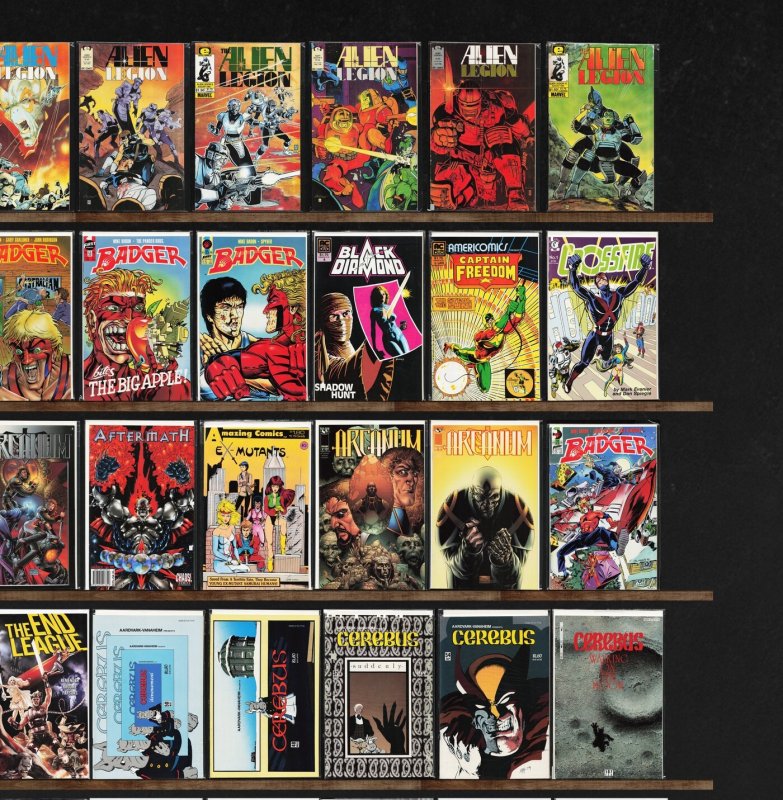 Huge Lot 150+ Comics with Green Arrow, Badger, Alien Legion, Nightwing & More!