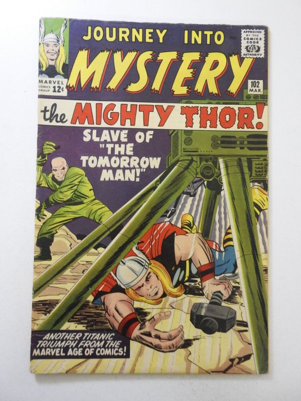 Journey Into Mystery #102 (1964) VG Condition moisture stain