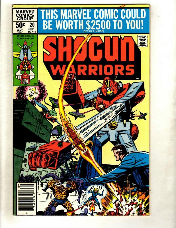 Lot of 10 Shogun Warriors Marvel Comics # 1 2 3 5 6 7 10 18 19 20 WS6