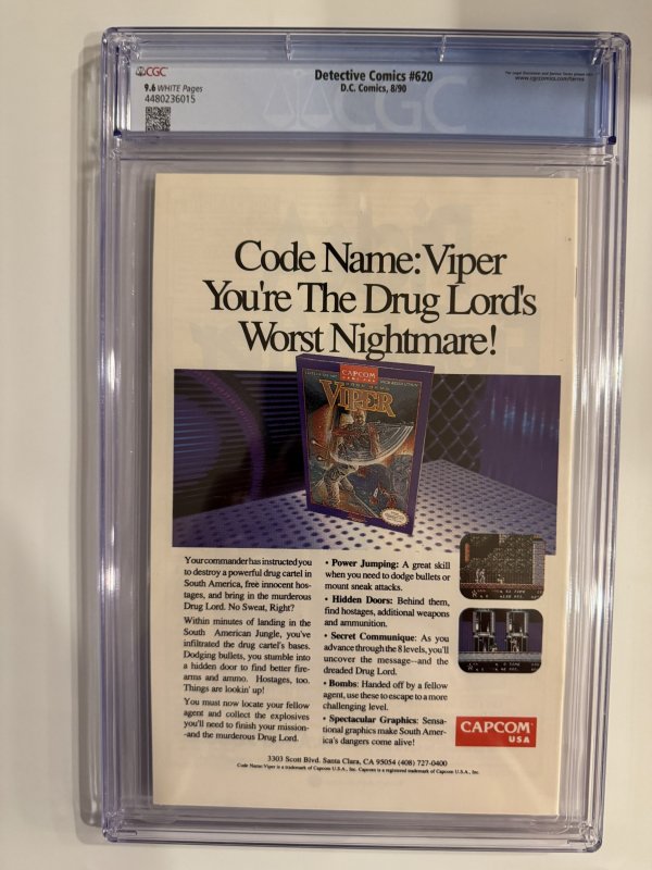 Detective Comics #620 CGC 9.6  - Batman (1990)