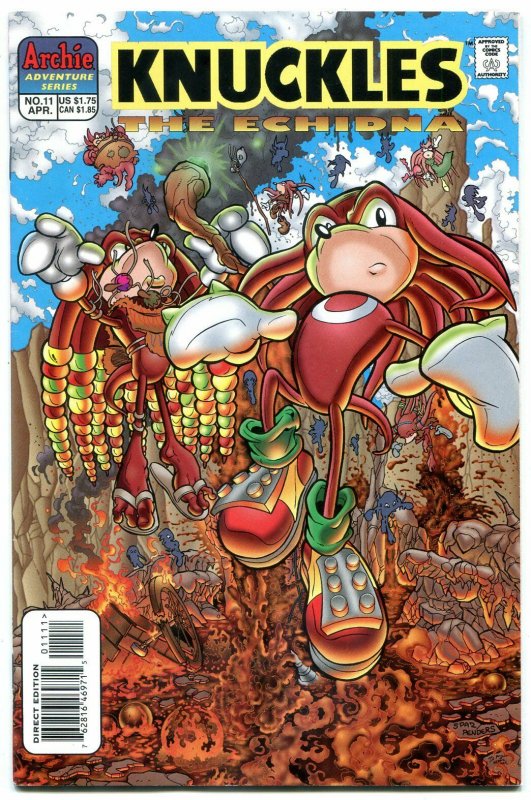 Knuckles #11 1998- Archie Comics- Sega- Echidna Sonic VF/NM