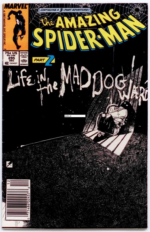 Amazing Spider-Man #295 VERY HIGH GRADE   Mad Dog Ward ($1 comb. shipping)