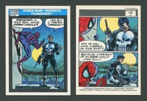 1990 Marvel Comics Card  #155 (Spiderman Presents: Punisher) / MINT