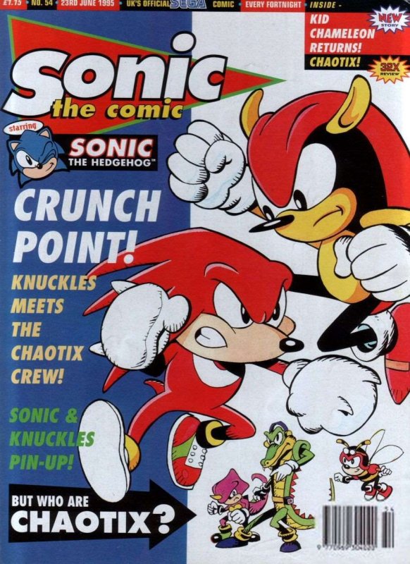 Sonic the Comic #54 FN ; Fleetway Quality | Hedgehog Chaotix