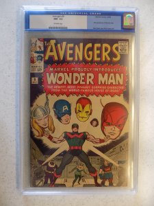 AVENGERS # 9 MARVEL CGC 9.2. 1ST WONDERMAN CAPTAIN AMERICA THOR IRON MAN