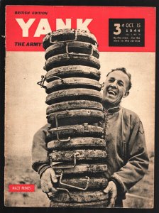 MAG: Yank 10/15/1944-British edition-Army Weekly-early Sad Sack cartoon-chees...