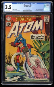 Showcase #34 CGC VG- 3.5 Off White 1st Appearance Silver Age Atom!