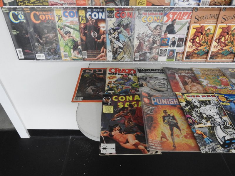 Huge Lot 110 Magazines W/ Conan, Mad, Calling All Girls, +More! Avg VG/FN Cond!