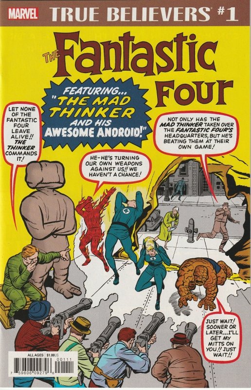 TRUE BELIEVERS FANTASTIC FOUR MAD THINKER AND HIS AWESOME ANDROID (2019)