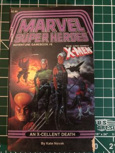 TSR Marvel Super Marvel Super Heroes Gamebook #5, 6, 7, 8 all cards attached